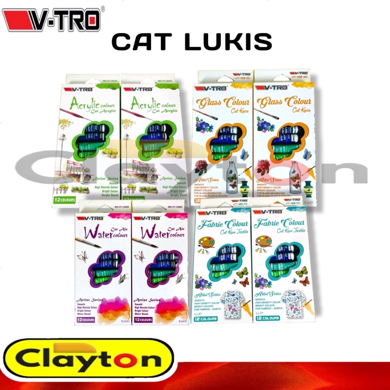 

Cat Lukis / Cat Air / Cat Acrylic / Cat Fabric / Cat Kaca Vtro 6ml Murah