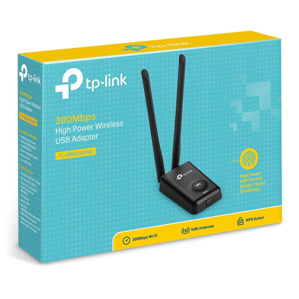 TP-LINK TL-WN8200ND TPLink 300Mbps High Power Wireless USB Adapter