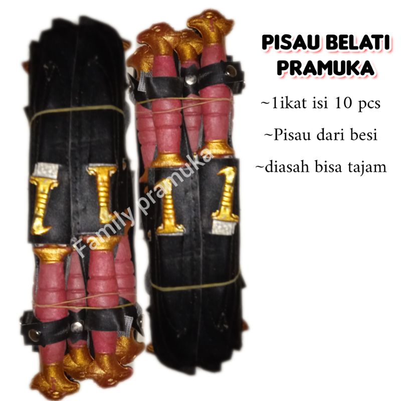Pisau belati pramuka - isi 10pcs -pisau camping - survival