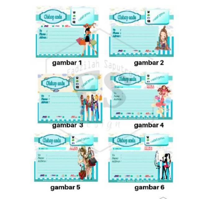

Stiker pengiriman olshop shopping