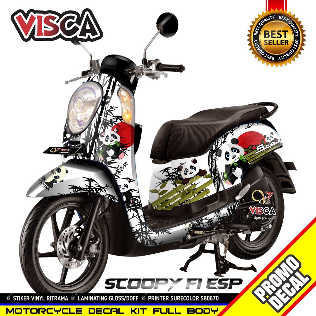 Stiker Decal Scoopy Decal Stiker Scoopy Stiker Decal Motor Scoopy Decal Stiker Scoopy fi Panda