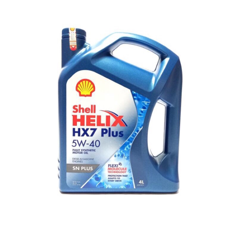 Oli Shell Helix HX7 5W-40 Full Synthetic Api SN Plus 4 Liter Original ATAU Oli Shell Helix HX7 5W-40 Full Synthetic Api SN Plus 4 Liter Original + Filter Oli Daihatsu Original