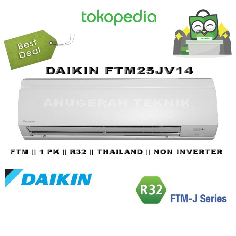 *Free Ongkir* AC Daikin FTM25JV14 1 PK 1PK Deluxe Standard Thailand