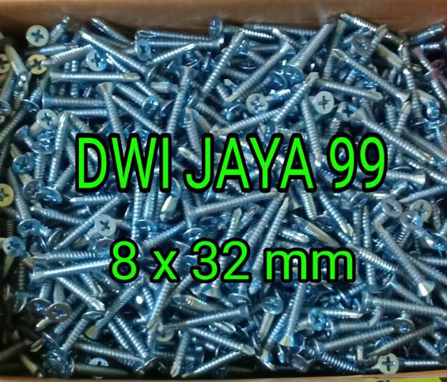 skrup sds fh jf 8x32 baut drilling grc kalsiboard acp roofing bajaringan galvalum