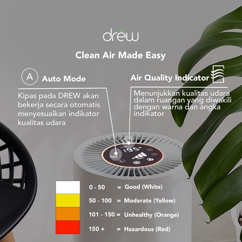 DREW Air Purifier - pure 5 / PEMBERSIH uDARA