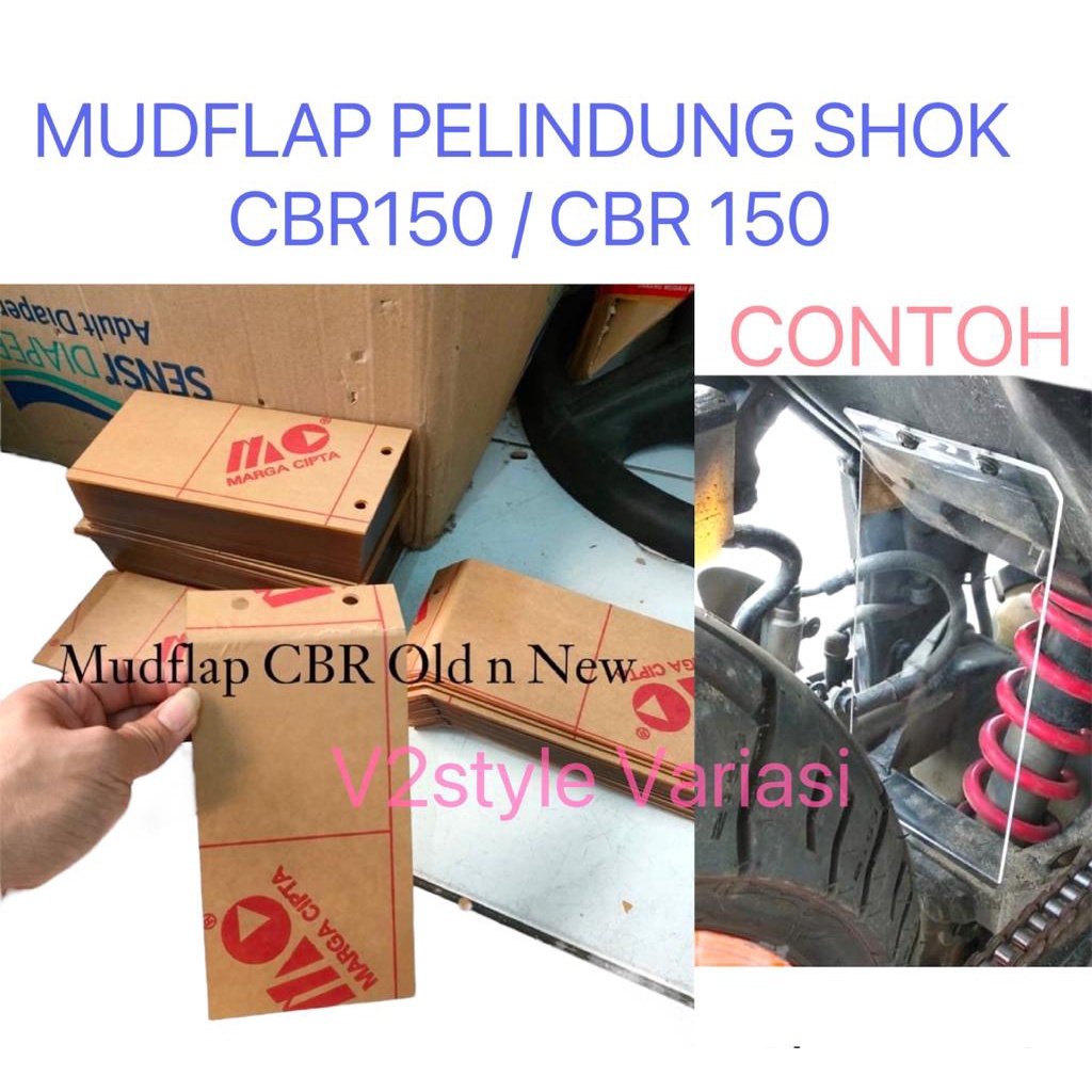 MUDFLAP CBR 150R OLD NEW COVER SHOCK BELAKANG CBR 150 R BARU LAMA BEAT KARBU KACA AKRILIK PELINDUNG LUMPUR KOLONG MOTOR MUDFLAP CBR 150 R OLD / NEW MUDFLAP PENAHAN LUMPUR HONDA CBR 150 R BAHAN AKRILIC TEBAL 2MM akrilic pelindung shok belakang dari kotoran