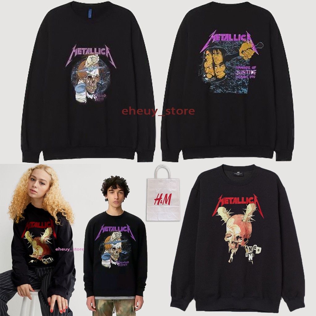 Crewneck H&amp;M Metallica Damage Justice Damage Inc Sweater Metallica HnM Original