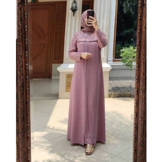GAMIS TERBARU 2021 GAMIS MAXY AULIA PREMIUM GAMIS LEBARAN GAMIS PESTA GAMIS LENGAN BRUKAT KONDANGAN