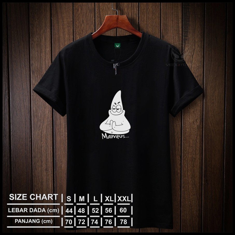 Kaos Mampus Patrick Kaos Kata Kata Unik Lucu Kaos Kartun