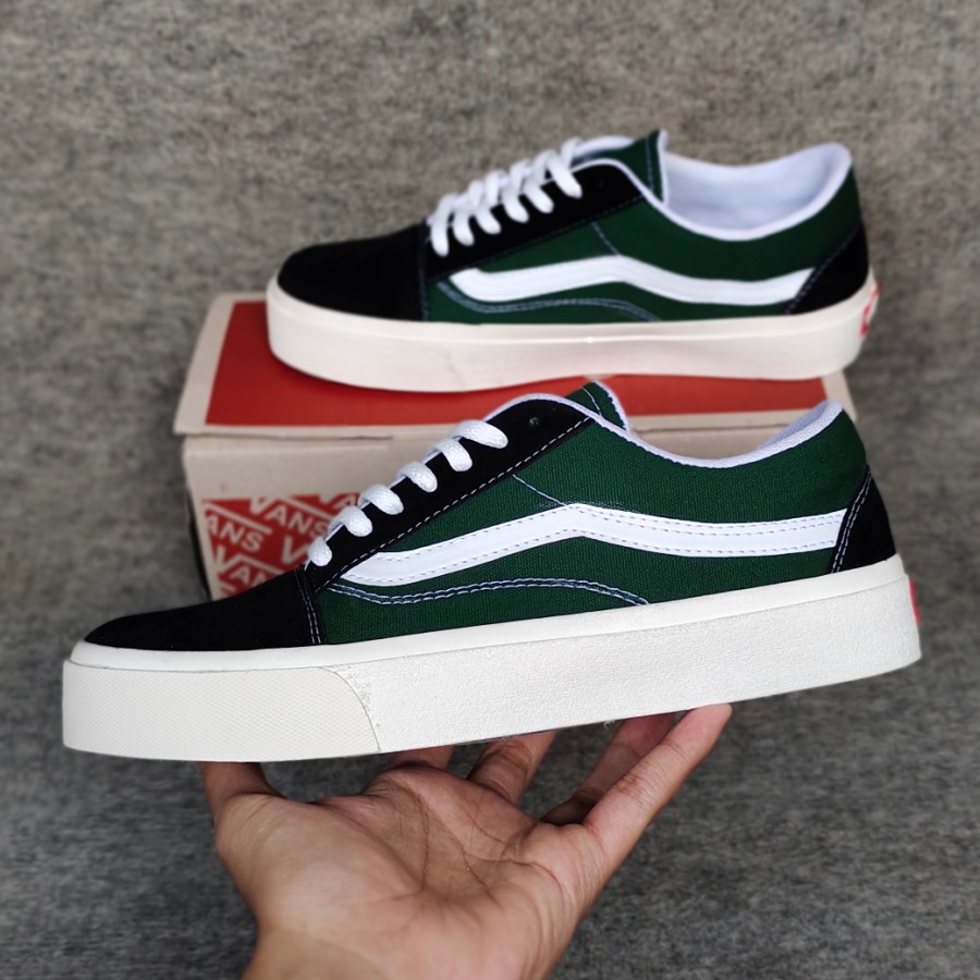 Sepatu Vans Oldskool Camo Army Sneakers Pria Premium Sepatu Kets Termurah Free Box ukuran 38-43