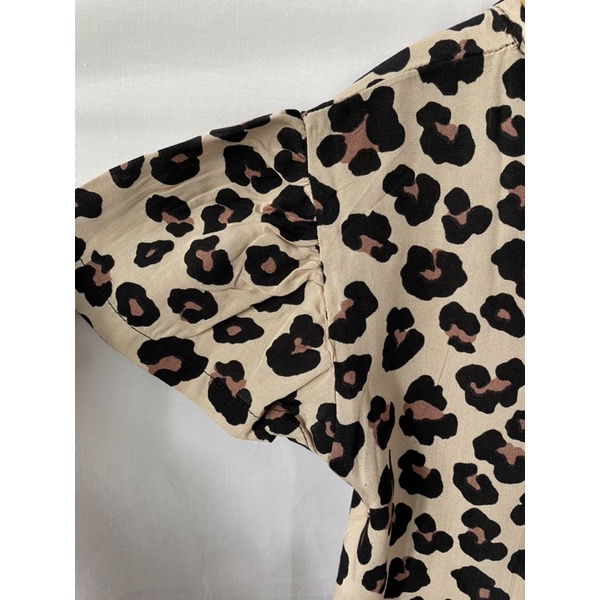 Atasan Leopard Kemeja Atasan Anak Cewek Neeca Kiddos Size 2,4,6,8,10 Y