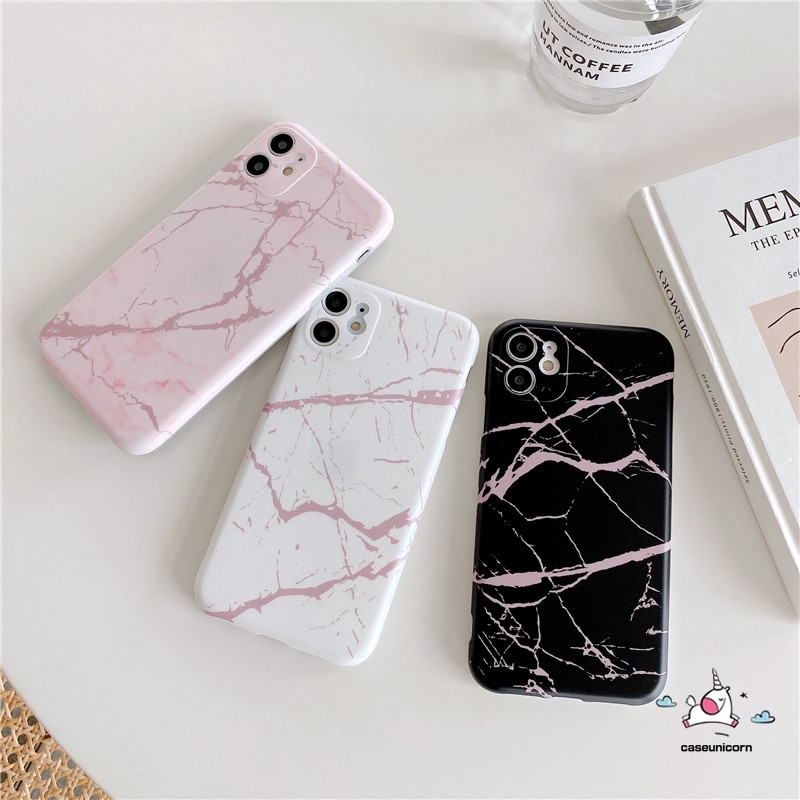 Soft Case Bahan Silikon Motif Marble Untuk Iphone 11 12 8 7 6 6s Plus 11 12 pro Max 12 mini Xr X Xs Max Se 2020