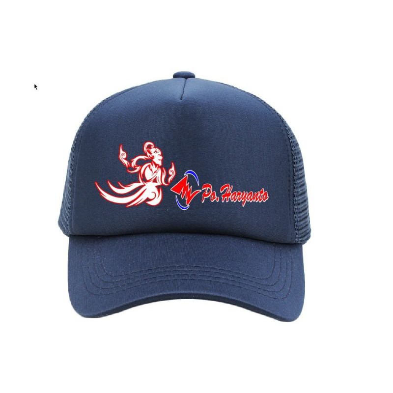 Topi HR Mania//Topi Bus PO Haryanto//Topi Desain Custom//Topi Bus Mania