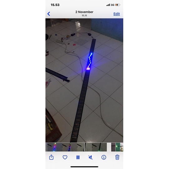 lampu variasi kaca depan mobil strobo wave 50 mode nyala