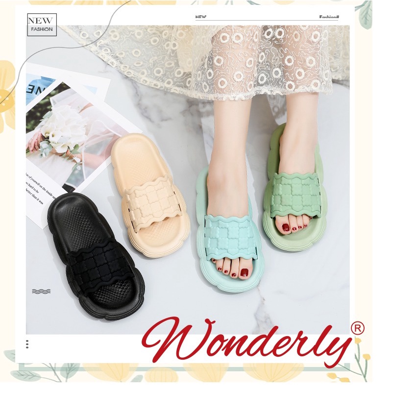 Sendal Selop Wanita Jelly Wonderly | Sandal Slop Wanita Karet V205-WL5