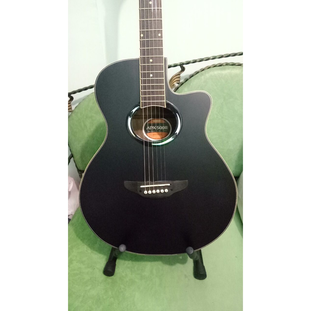 Gitar Akustik Elektrik Merk Yamaha Tipe APX500 hitam Doff Equalizer Pasif Jakarta Murah