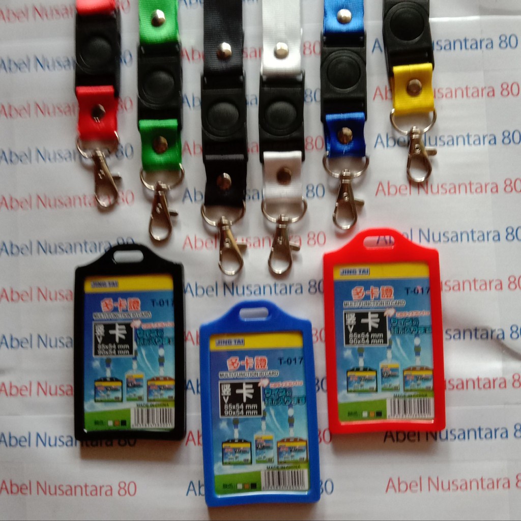 

Paket Casing ID Card Karet 2 Sisi T-017 dengan Tali Kait 2cm Stofer