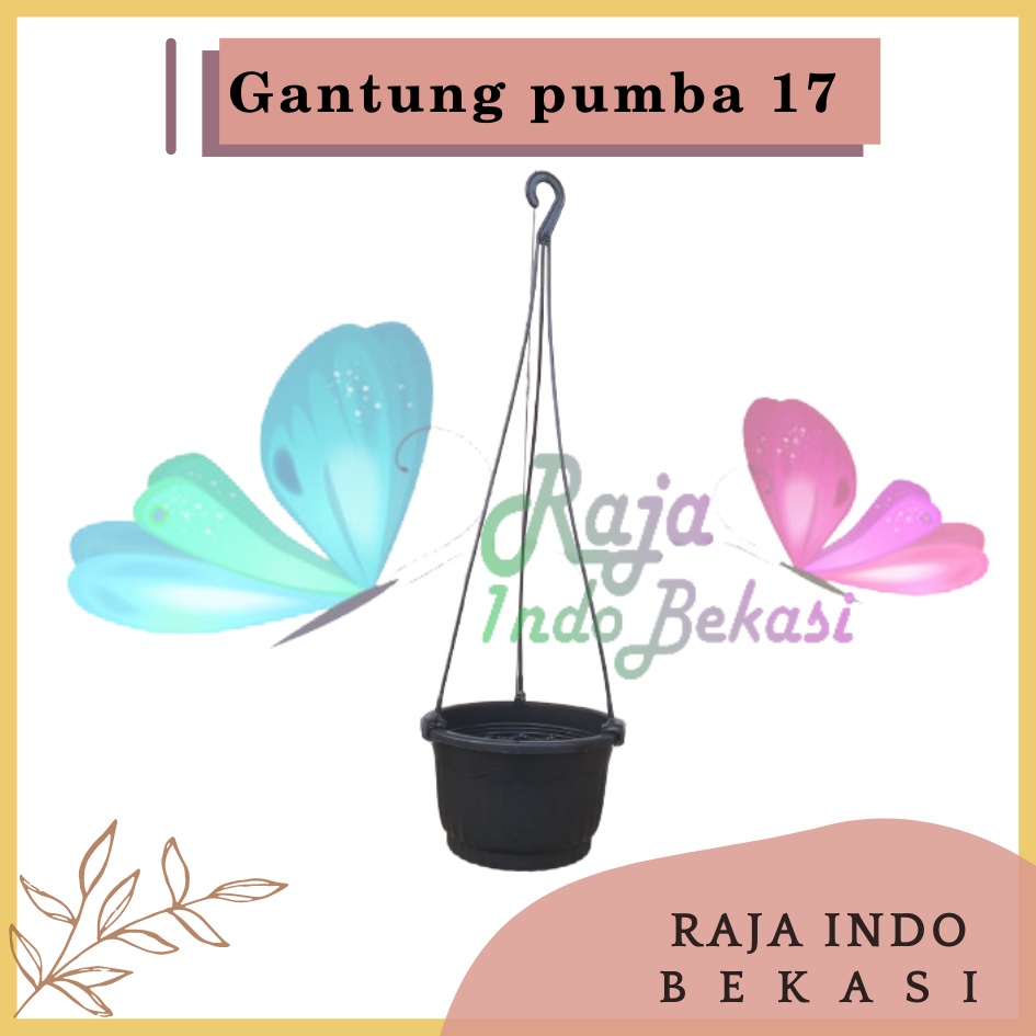 Rajaindobekasi Pot Bunga Gantung Pumba 17 Hitam Pot Gantung Pumba Putih Merah Bata Coklat Bagus Pot Gantung Plastik Murah Unik