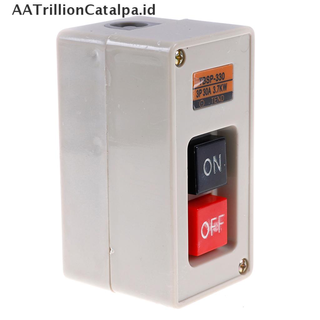 Tbsp-330 Saklar power push button on / off 3 Fase 3.7Kw 30A