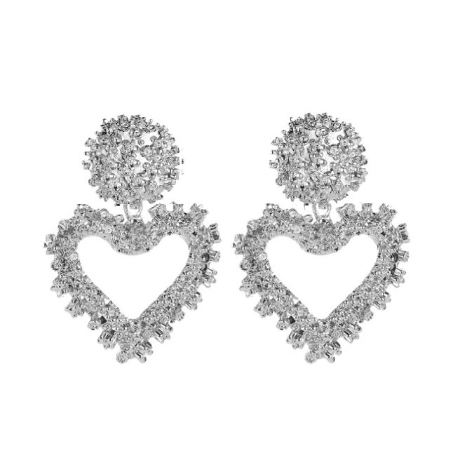 Anting Panjang Gantung LOVE Korea Fashion Vintage Earrings Women Geometric Alloy Earing Giwang