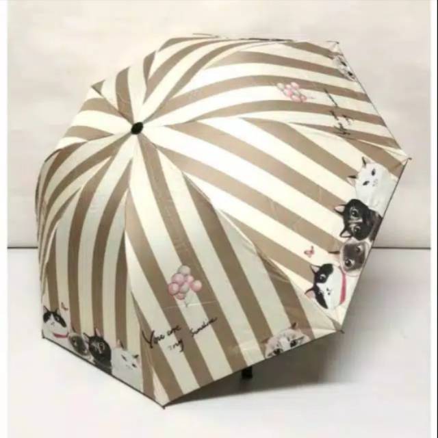 Harga Gila Chandrasurya Payung Lipat Nagoya Motif Salur Kucing Anti Uv Kualitas Super Panas Hujan Awet aRaXmYIjoeXpN