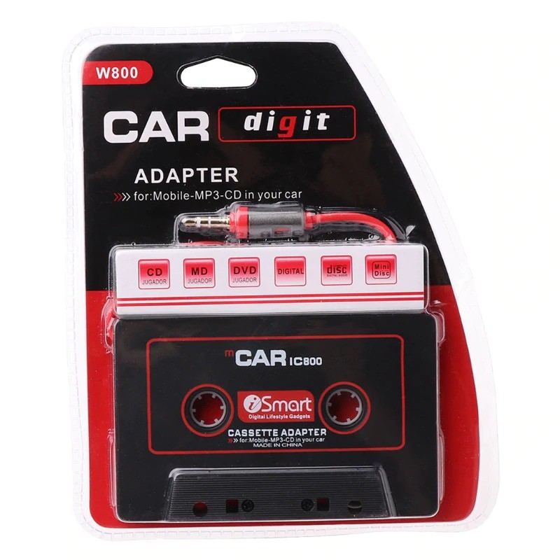 MP3 KASET ADAPTER - Audio aux 3.5mm Line IN ke Kaset Tape Mobil W800