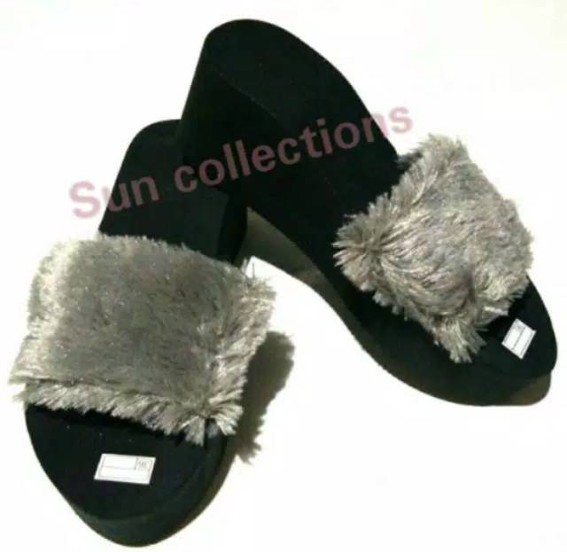 Wedges Bulu Rasfur 6Cm