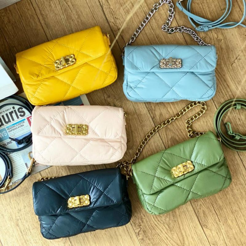 Tas Hijau | Tas Warna | Tas Import | Selempang Cewek | C1183