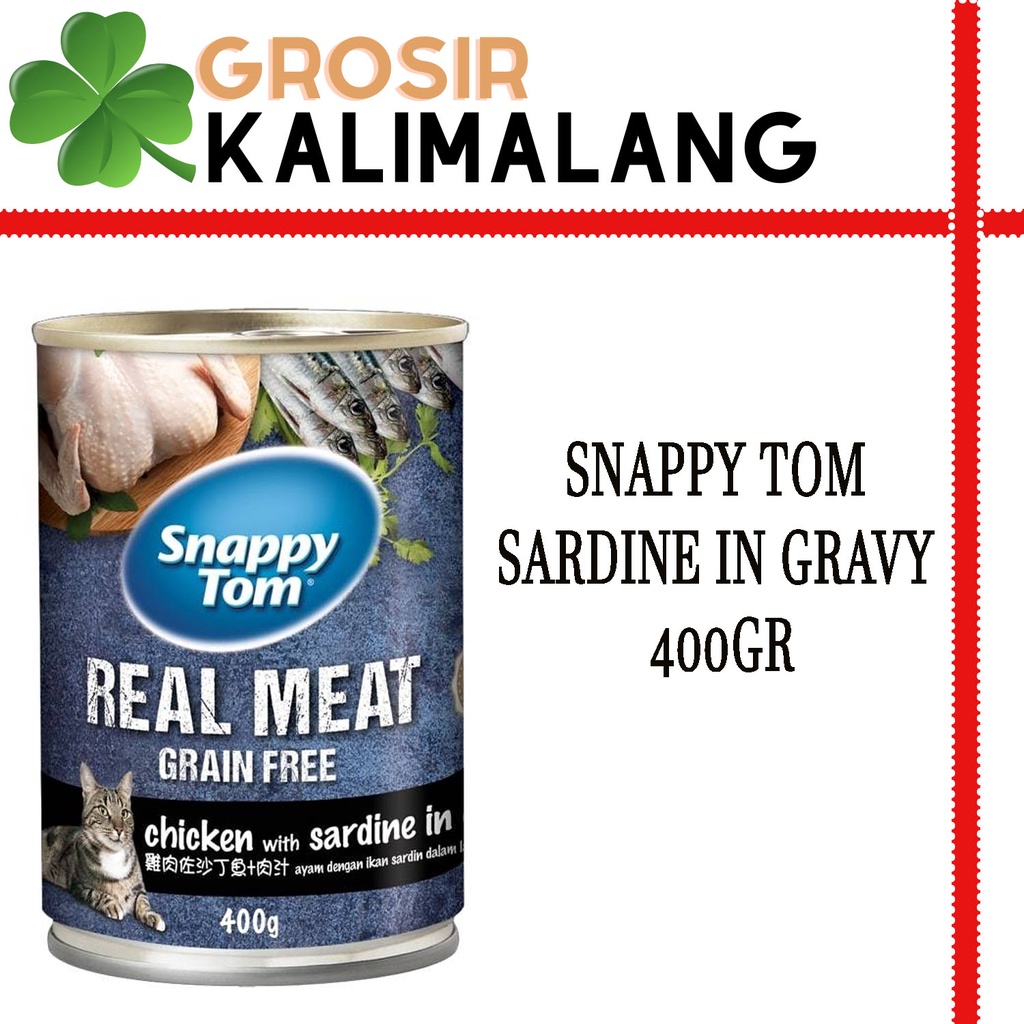 Snappy Tom Chicken Sardine Gravy 400gr