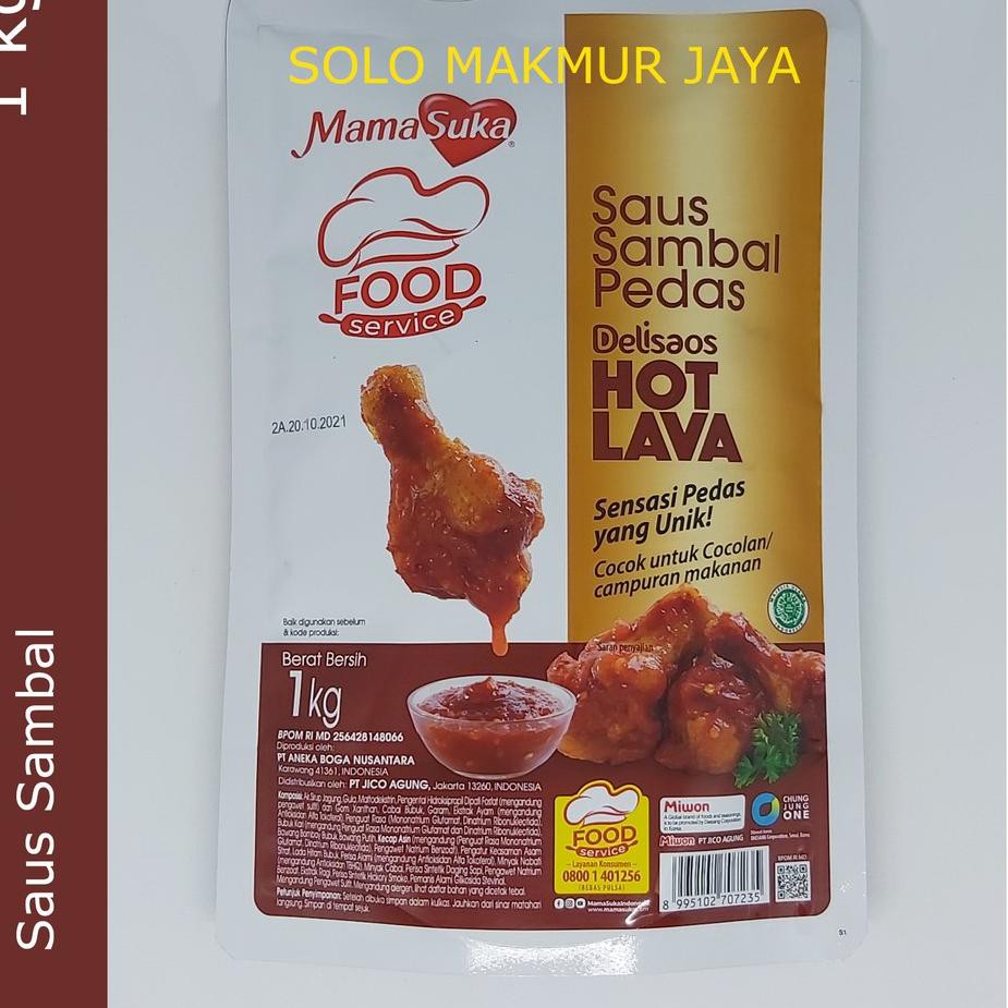 

Terbaik Mamasuka Delisaos Hot Lava 1 kg Sambal