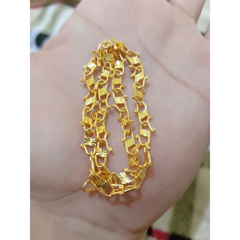 kokot S perak 925 lapis mas 24k