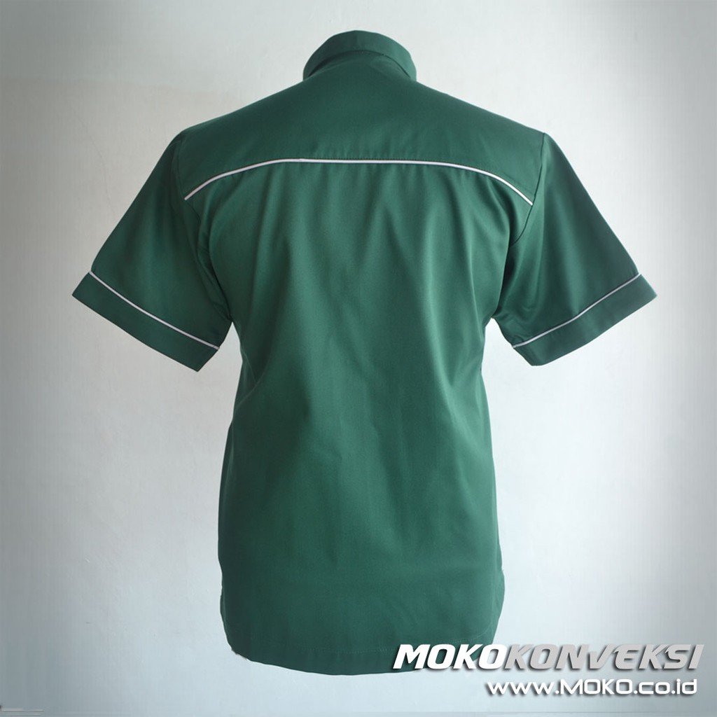 Seragam Kerja Warna Hijau Moko Uniform M Xl Shopee Indonesia