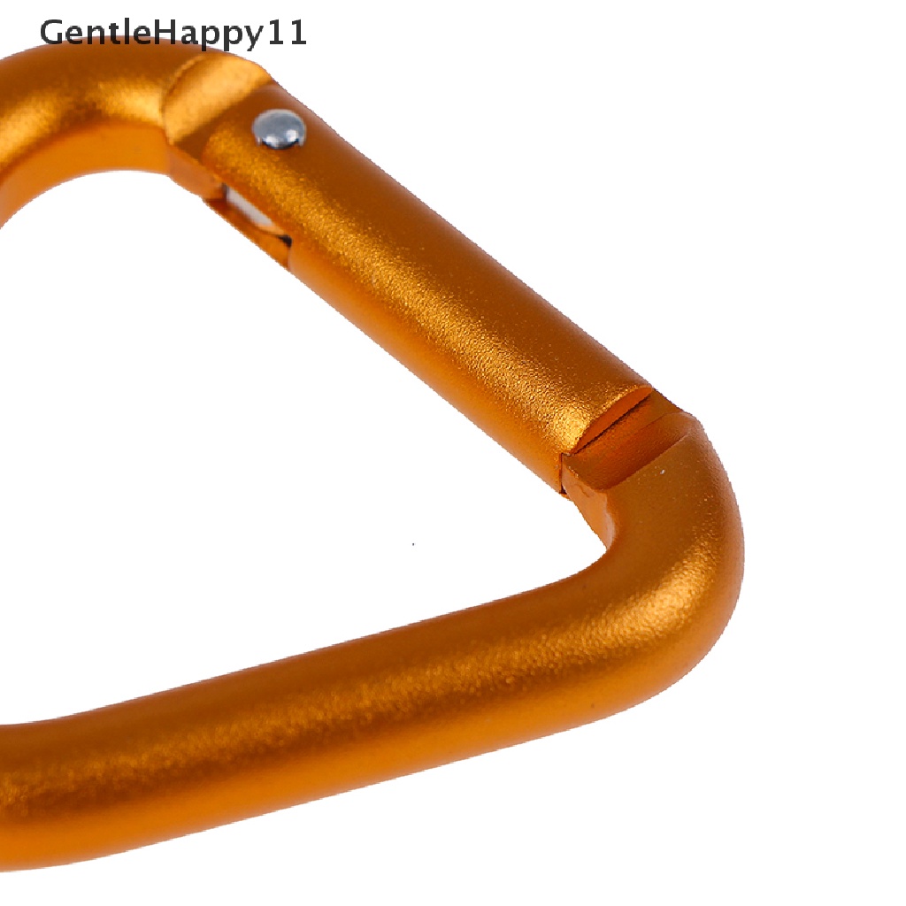 Gentlehappy 1PC Segitiga Carabiner Outdoor Camping Hiking Gantungan Kunci Ketel Gesper Snap Clip