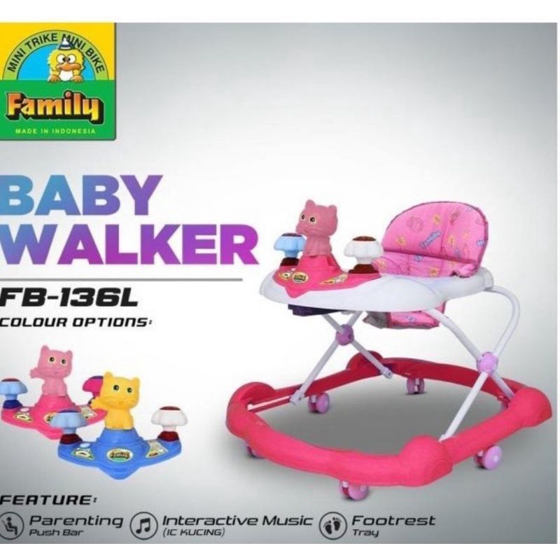 baby walker family 136 L.  ( khusus gosend / grab )