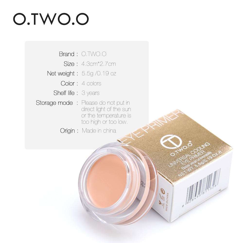 (READY &amp; ORI) O.Two.o Otwoo 4 Colors Full Coverage Eye Primer Concealer Cream 9985 otw9985