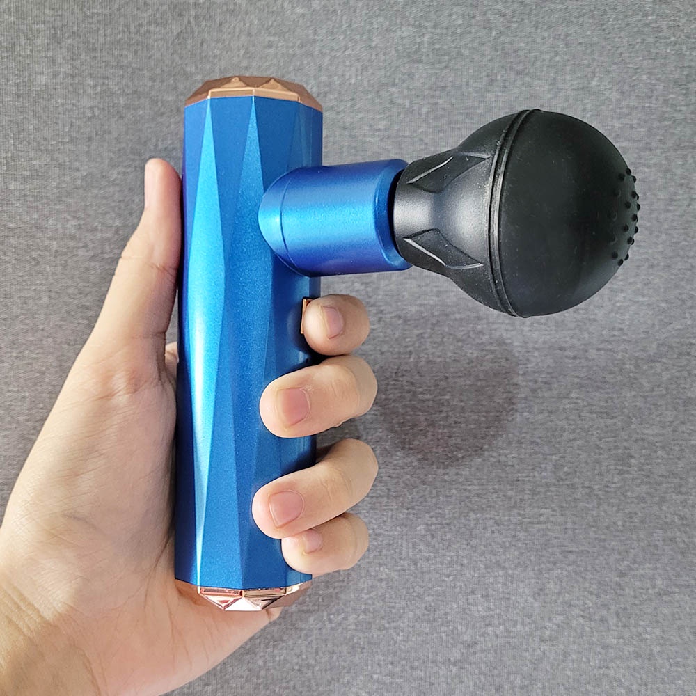 Mini Fascial Gun Ver 4 - 3 fascial Mini Pijat Massage Muscle / FASCIAL GUN / Cas Charger Speed Getar Pijat Tangan Badan Kaki