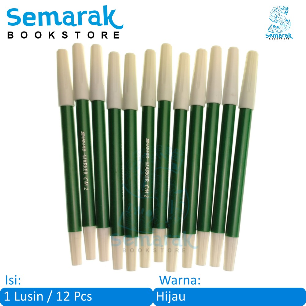 

Standard Marker CM 2 Spidol - Hijau [1 Lusin / 12 Pcs]