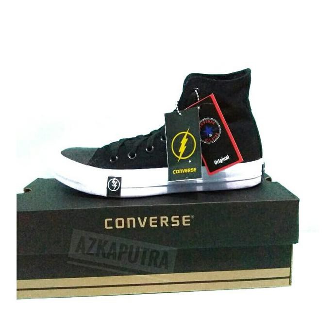 BIG SALE.. SEPATU ALL STAR CONVERSE CT PETIR HITAM TINGGI PREMIUM ORIGINAL ..TERLARIS