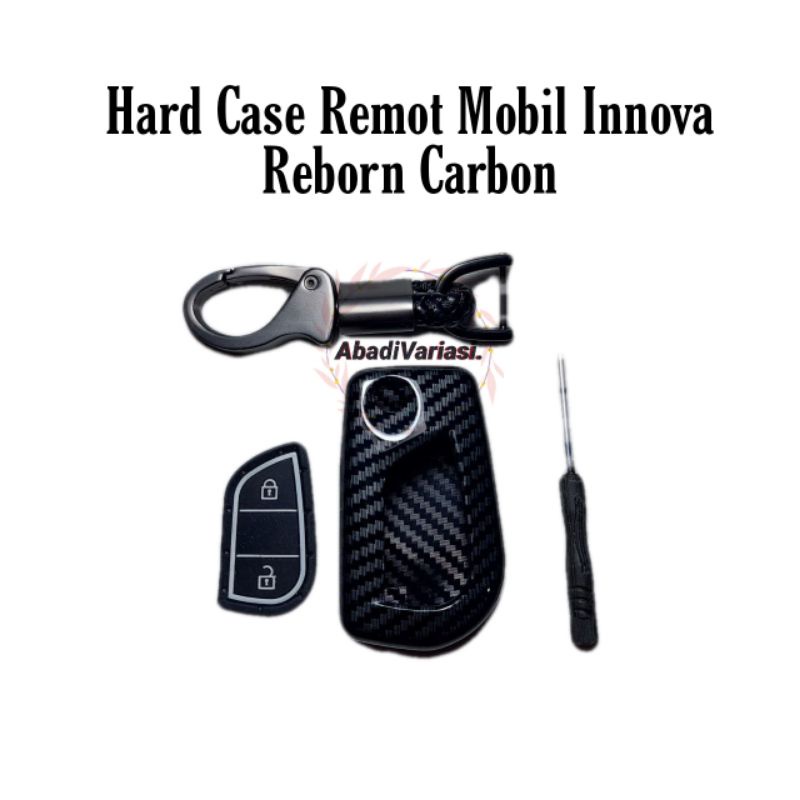 Hard Case Pelindung Remot Kunci Mobil All New Innova Reborn Hitam Carbon