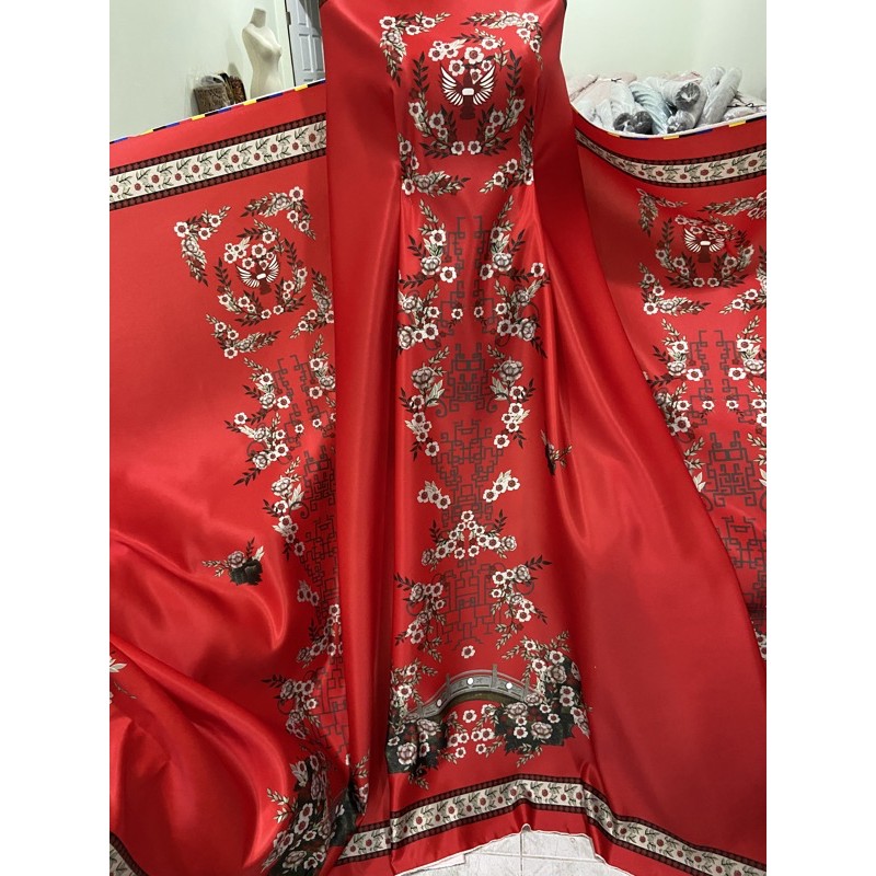bridal print imlek, kain cheongsam, kain qibao, kain imlek ( PERPANEL)