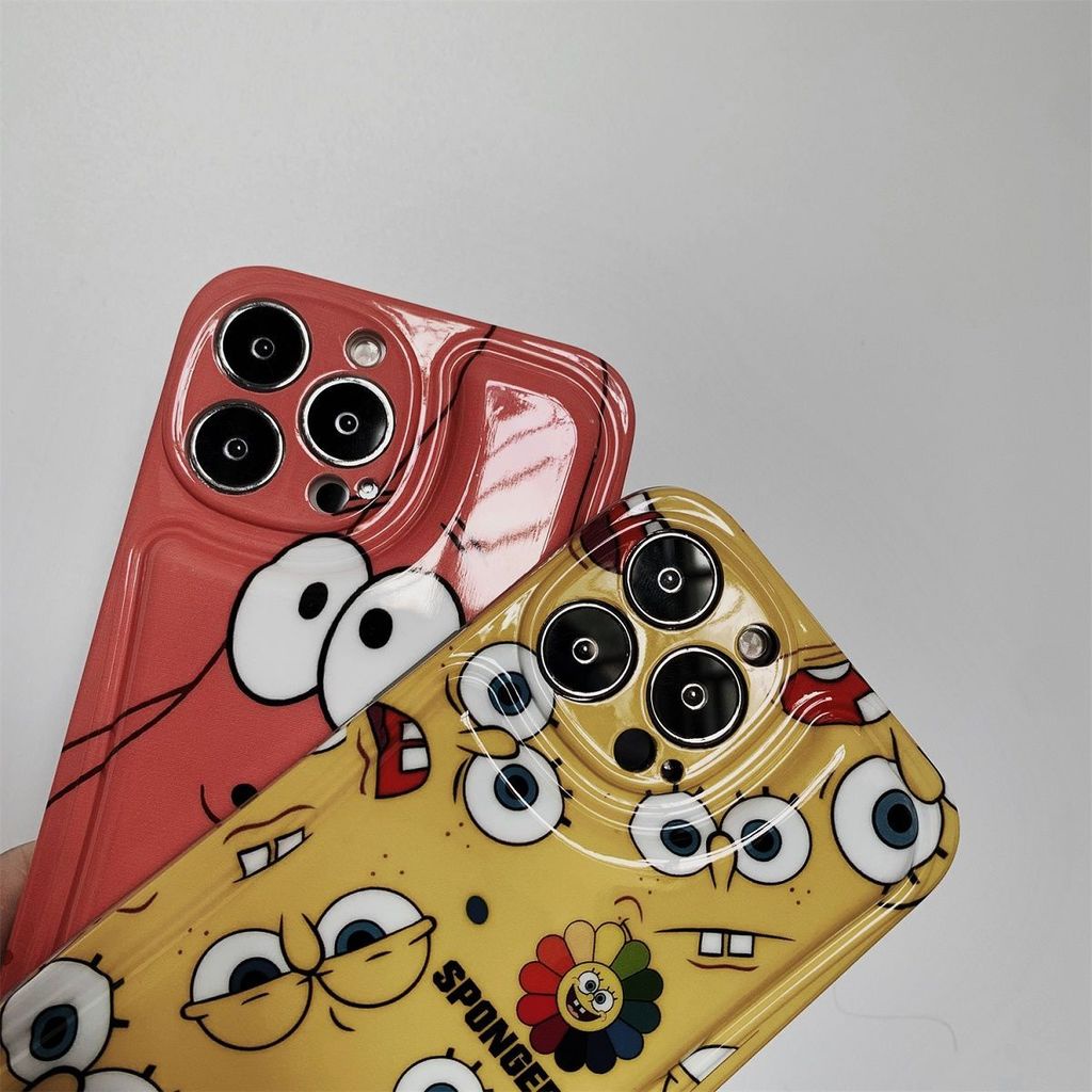 Case Motif SpongeBob SquarePants Pie Daxing Untuk iphone 12 13 11 Pro Max X Xs Max Xr Rjz6