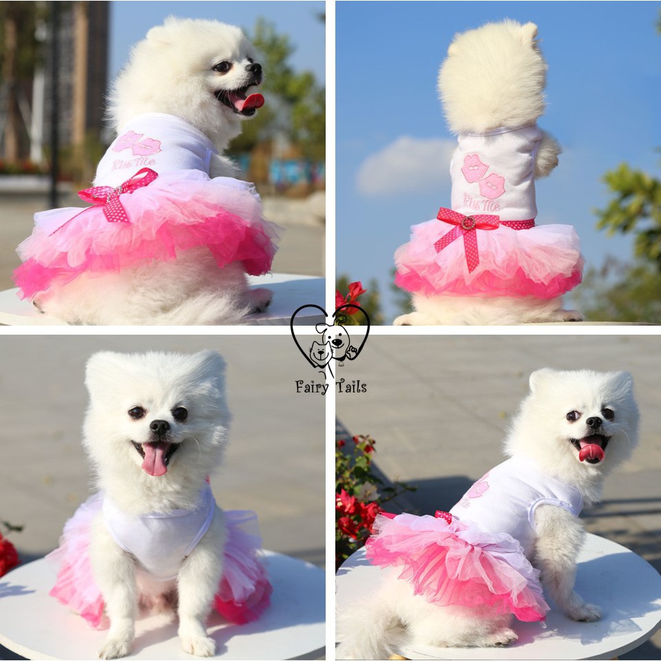 Baju Anjing Kucing Kostum Dress Princess Warna Warni dengan Rok Tutu | Pet Colorful Tutu Princess Dress