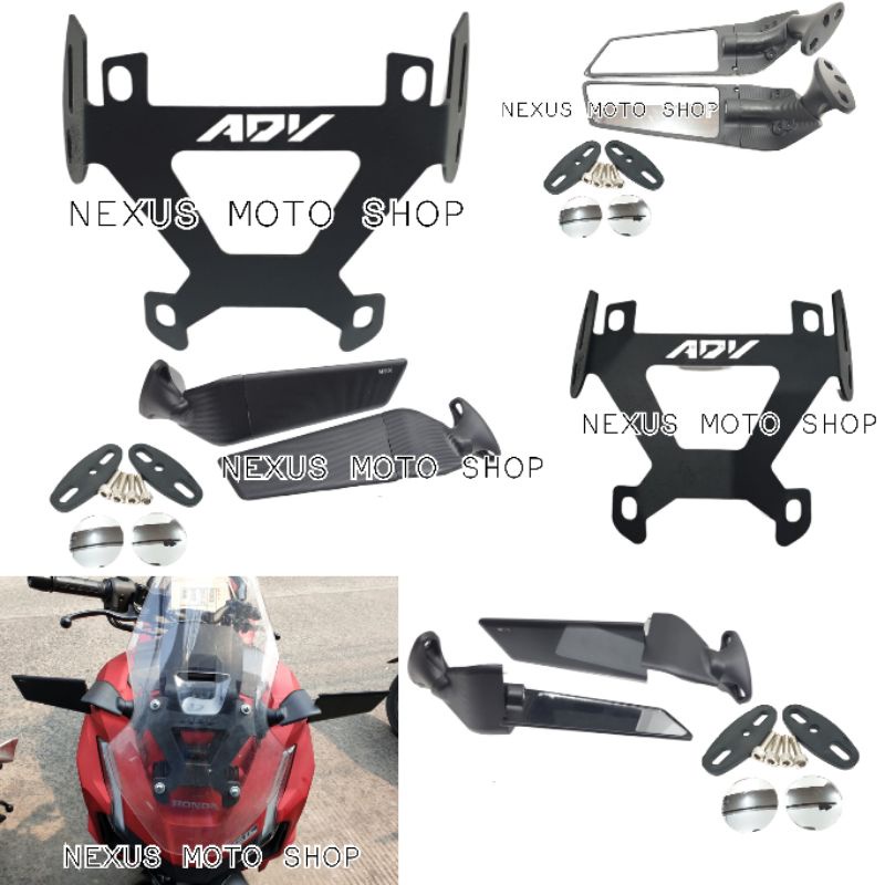 spion winglet adv160 breket serpo plus spion adv spion stealth adv 160
