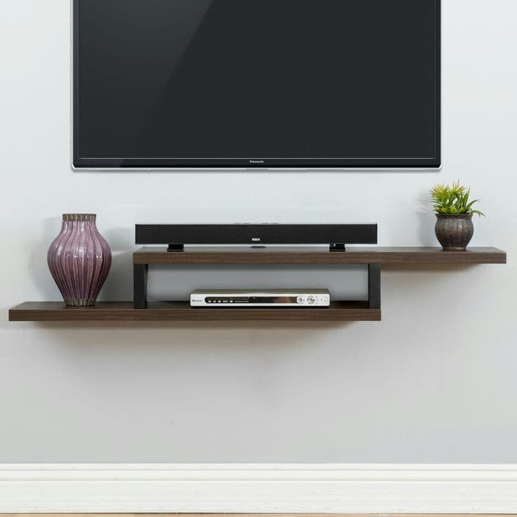 Papan Rak TV dinding  Kayu Rak  DVD Rak  tempat Home Theater 