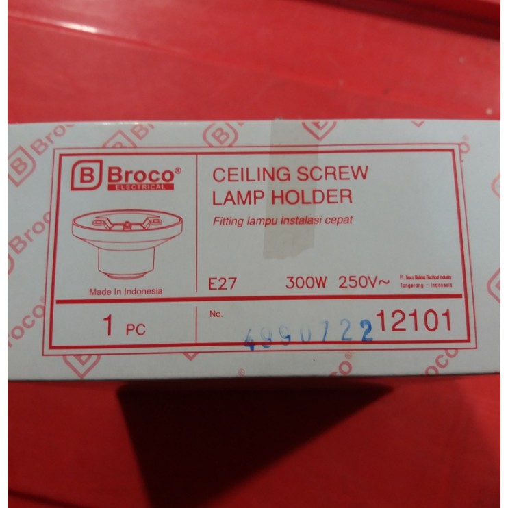 Broco Fitting Lux / Broco Lux / Broco Fitting Lampu Bulat Art. 12101