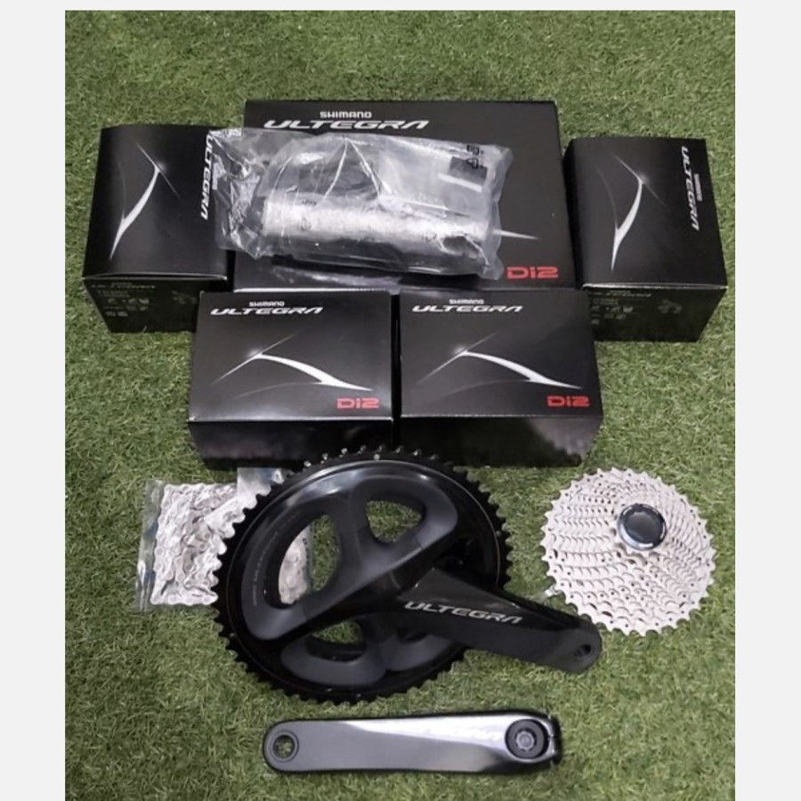 Grupset Shimano Ultegra Di2 8050 Rimbrake Sepeda Roadbike Seli MTB