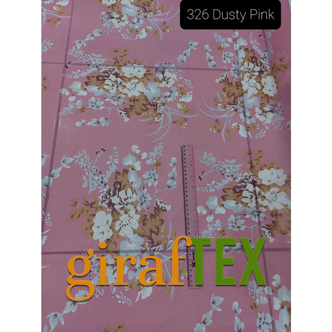 Cerutti Motif - Kain Cerruty Ceruti Cerruti Bunga Bangkok Pink 1 Roll 92 Yard