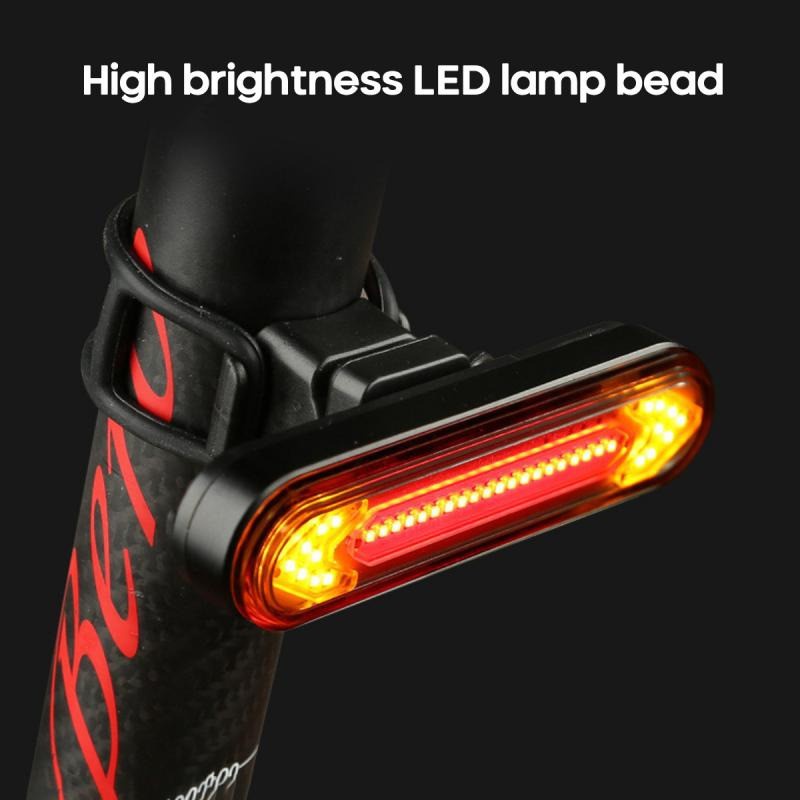 Lampu Belakang Sepeda Bicycle Taillights Safety Lamp Wireless Remote Control - DC-110 - Black