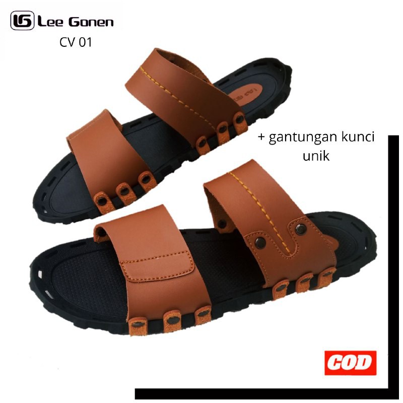  SANDAL  SENDAL PRIA  CASUAL PRIA  SANDAL  PRIA  KULIT  PRIA  