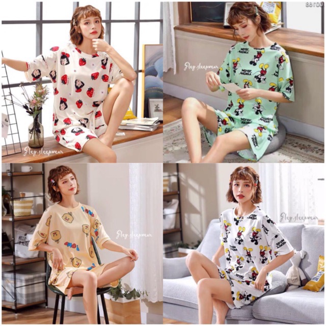 Set baju tidur import / baju tidur wanita / pajamas / baju tidur import
